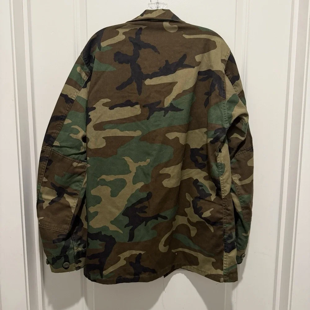U S Army Camo Airborne Jacket. Mens Medium/long